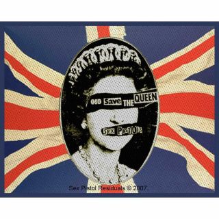 Official Licensed - Sex Pistols - God Save The Queen Sew On Patch Punk