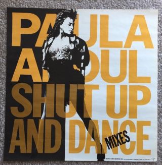 Paula Abdul Promo Poster 1990 Shut Up And Dance Mixes Poster