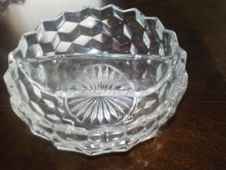 Fostoria American Crystal Two Part Mayonnaise Bowl.