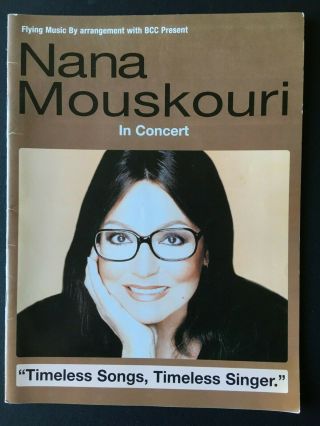 Nana Mouskouri - Timeless Songs,  Timeless Singer - 2001 Uk Tour Programme