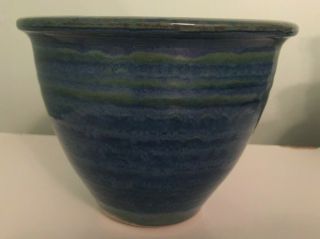 Louis Mulcahy Irish Studio Pottery Blue Glaze Stoneware Small Vase