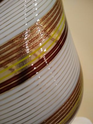 Possible Murano Glass Mezza Filigrana Lamp Dino Martens Aureliano Toso Vintage 4