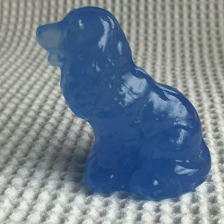 Acquachiara En Verre De Murano S Bleu Chien Cocker Spaniel Figurine 6 Cm