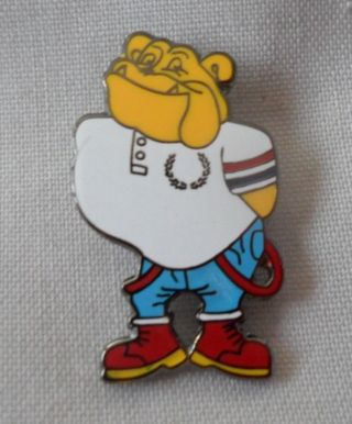 British Bulldog Enamel Pin Badge.  Fred Perry,  England,  Ultras,  Firm