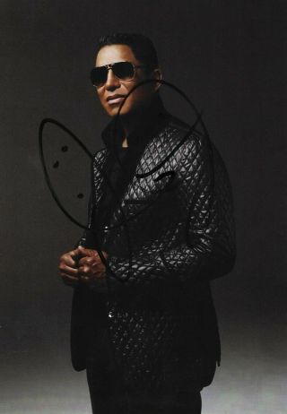 Jermaine Jackson Autograph Jackson 5 Hand Signed " 12x8 " Photo Michael