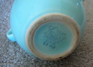 LURAY PASTELS Vintage SPRUCE GREEN INDIVIDUAL MINI SUGAR BOWL WITH LID - TS&T 4