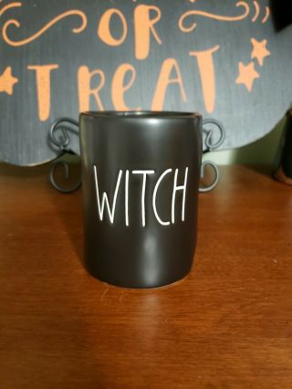 Rae Dunn Small Black Witch Candle