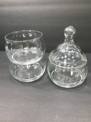 PRINCESS HOUSE HERITAGE CRYSTAL 3 TIER STACKABLE CANDY DISH 3