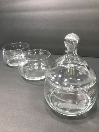 PRINCESS HOUSE HERITAGE CRYSTAL 3 TIER STACKABLE CANDY DISH 4