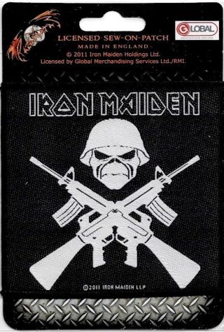 Official Merch Woven Sew - On Patch Eddie Iron Maiden A Matter Of Life And Death