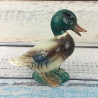 Royal Windsor Copley Mallard Duck Figurine Figure 6 " Small Vintage 1950s Pottery