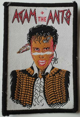 Adam And The Ants Vintage Woven Patch Adam Ant Punk Rock Goth Wave Pop 1