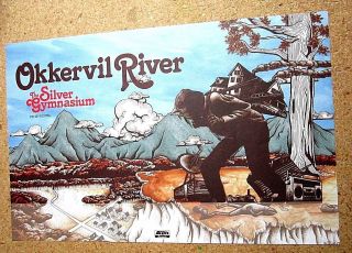 Okkervil River 2013 Two - Sided Promo Poster The Silver Gymnasium