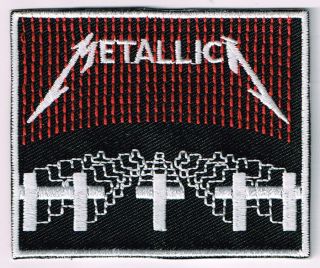 Metallica Master Of Puppets Patch Embroidered Iron On Heavy Thrash Speed Metal