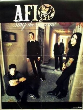 Afi 2003 Sing The Sorrow Group Promotional Poster Flawless Old Stock
