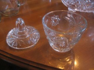 Vintage Crystal Candy Dish/sugar Bowl With Lid