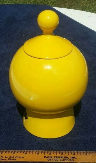 Vintage McCoy 1970 ' s Have A Happy Day Smiley Face Cookie Jar With Lid 4