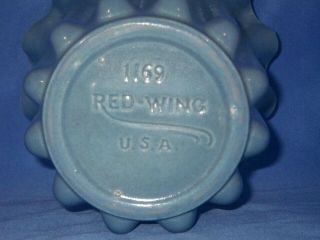 Vintage Red Wing Pottery Vase Utensil Holder 1169 w/ Scalloped Rim 2