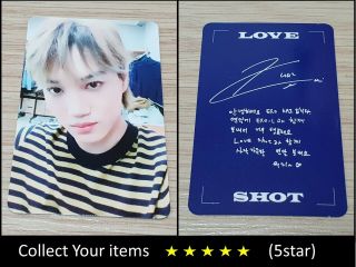 Exo 5th Repackage Album Love Shot Shot Blue Kai Official Photo Card