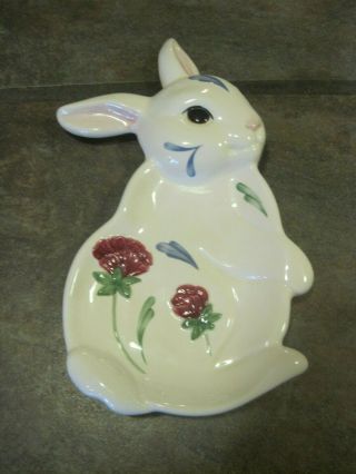 Poppies On Blue,  Rabbit / Bunny Spoon Rest From Lenox,