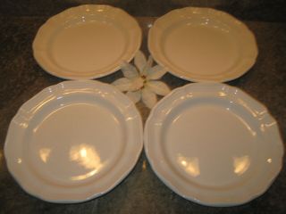 Set Of 4 Mikasa French Countryside Salad Plates 8 " F9000 White