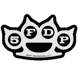 Official Licensed - Five Finger Death Punch - Knuckles Cutout Sew On Patch Metal
