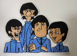 The Beatles - Cartoon Tv Series - Embroidered Iron - On Patch - 3 1/4 "