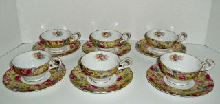 6 Demitasse Cups Saucers Made In Occupied Japan Rare Mb China