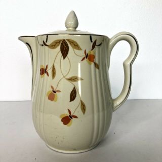 Vintage Hall’s Superior Quality Kitchenware Autumn Leaf Coffee/ Tea Pot With Lid