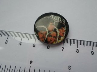 Small vintage circa 1970s ABBA badge 5