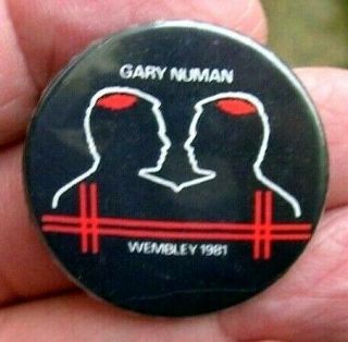 Authentic 1980s Tour Badge - Gary Numan Wembley 1981