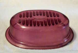 Corning Ware Vision Cranberry 4 Quart V - 34 B 4L Oval Roaster With Lid 4