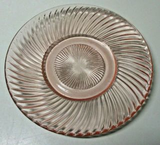 Vintage Federal Glass Diana Pink Depression Glass Bread & Butter Plate 6 "