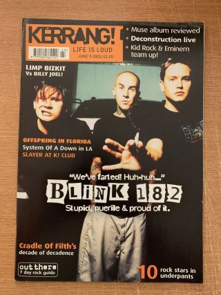 Kerrang 856 Blink 182 Cradle Of Filth The Offspring Slayer Clutch