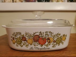 Corning Ware A - 2 - B Spice Of Life Le Marjolaine Lid A - 9 - C