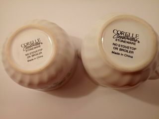 Callaway Ivy Corelle Coordinates Stoneware Creamer and Lidded Sugar Bowl EXC 4