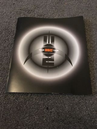 U2 360 Tour Programme (with Rare Mask Still In The Centre)