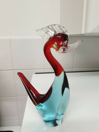 Vintage Murano Art Glass Bird 1950 