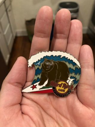 Hard Rock Cafe Pin Hollywood California Surfing Bear Limited Edition 250