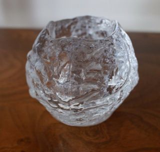 Kosta Boda Glass Snowball Tealight Votive/candle Holder