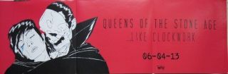Queens Of The Stone Age 2013 Promotional Poster Old Stock Excellentcondition