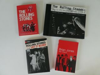 4 X Books On The Rolling Stones - Brian Jones,  Let It Bleed,  Black & White Blues