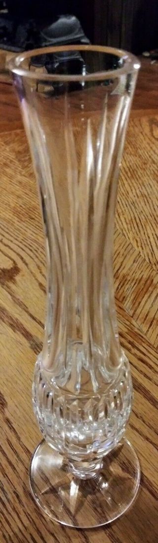 Vintage Waterford Crystal Lismore Footed Bud Vase 9 1/4”