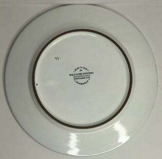 Williams Sonoma Hand Painted Italy Yellow Blue Green 11” Dinner Plate WSO67 4
