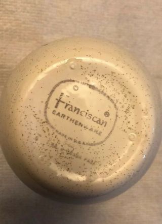 Mid - Century Vintage Franciscan Atomic Starburst Creamer 4” 5