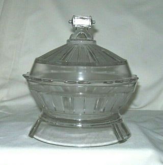 Splendid Eapg Frosted Double Ribbon Butter Dish - U.  S.  Glass 1891 - Exc