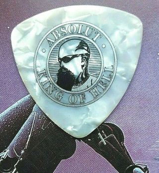 Slayer Kerry King Absolut King Of Hell White Marble Guitar Pick