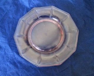 Cambridge Glass Cleo Decagon Peach - Blo Pink Depression Glass Plates Set Of 2