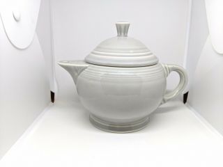 Vintage Fiestaware Pearl Gray 2 Cup Teapot Fiesta Retired Small Childs Teapot