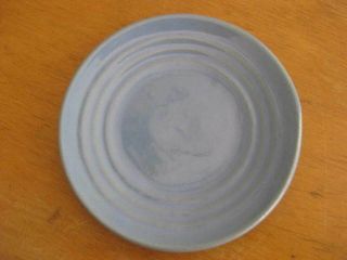 Vintage Bauer Pottery Los Angeles Ring Ware 5 " Sherbet Plate Delph Blue